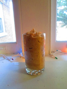 Chocolate peanut butter banana smoothie