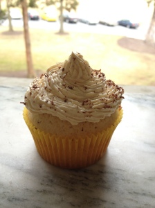 Coffee cupcake with a coffee butter cream frosting
